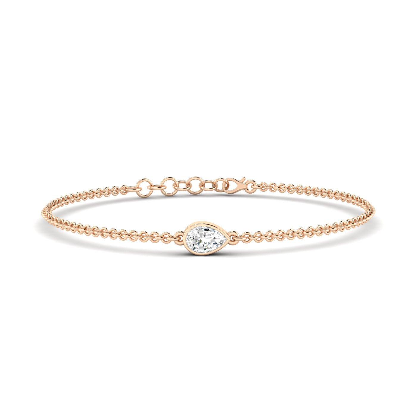 Pear Bezel Bracelet