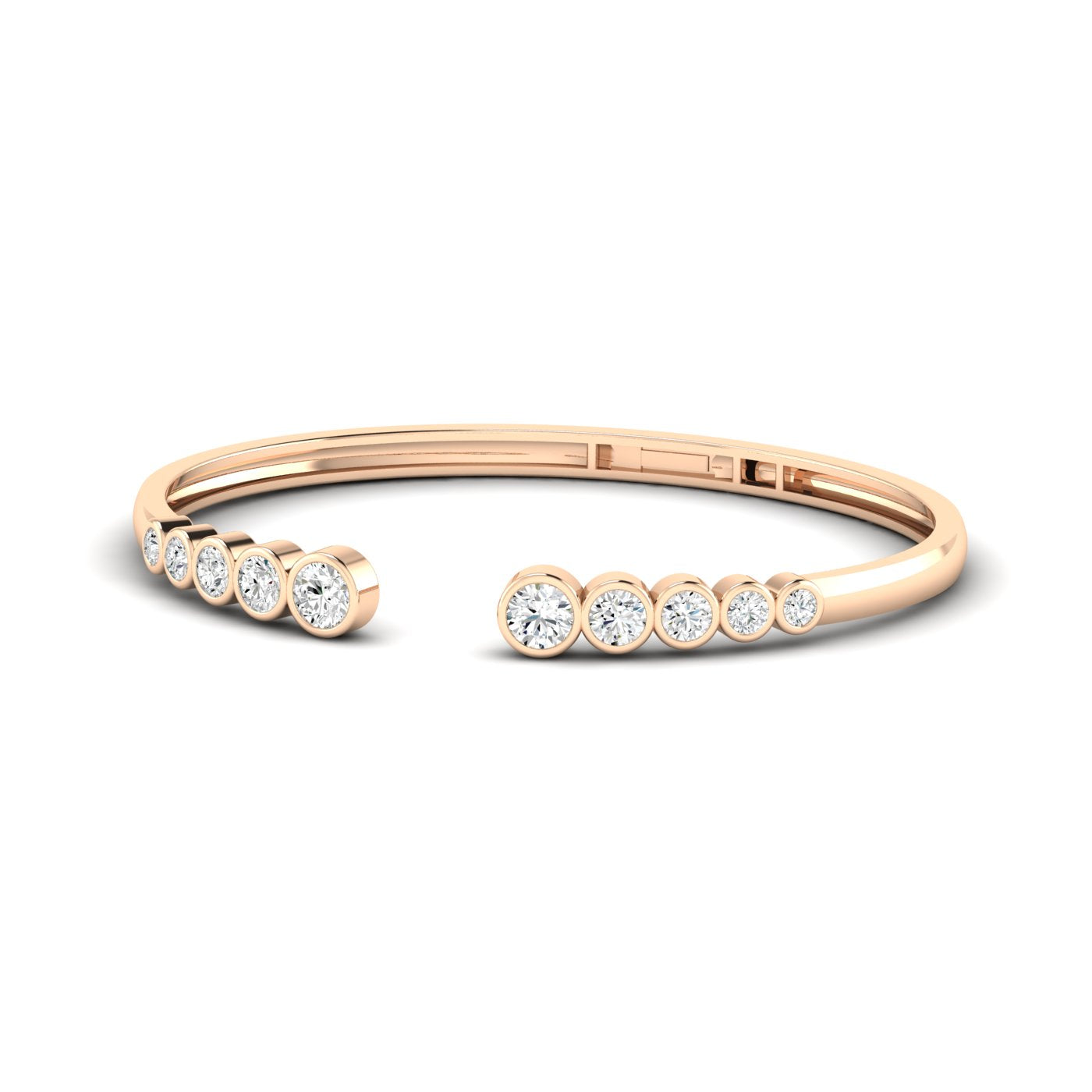 Fine Bezel Cuff Bracelet