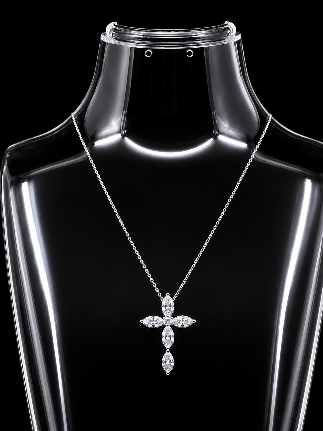 Marquise Cross Pendant