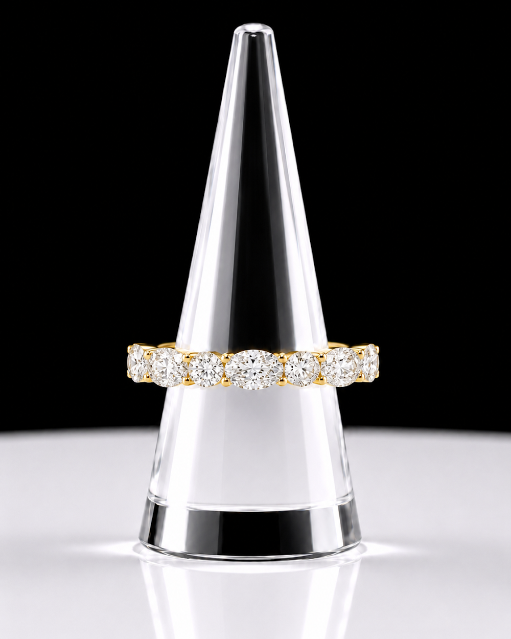 Oval Round Half Band