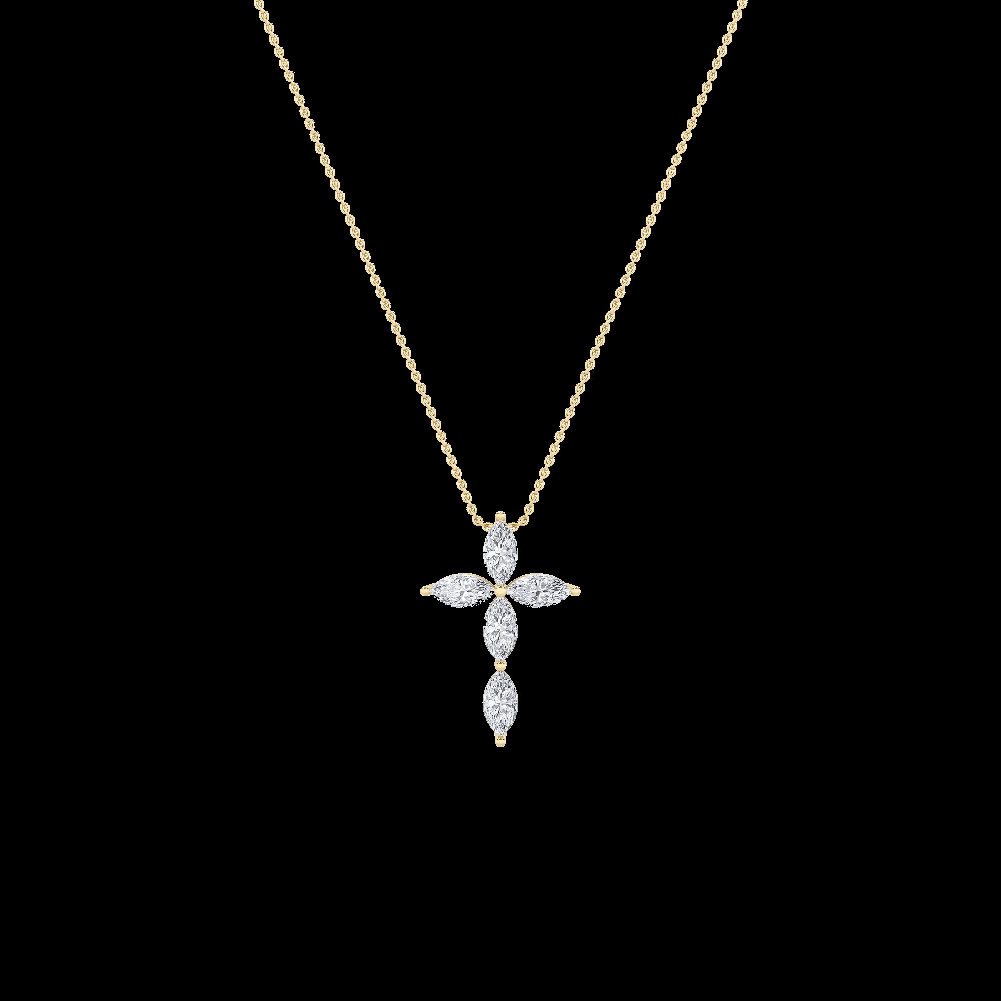 Marquise Cross Pendant