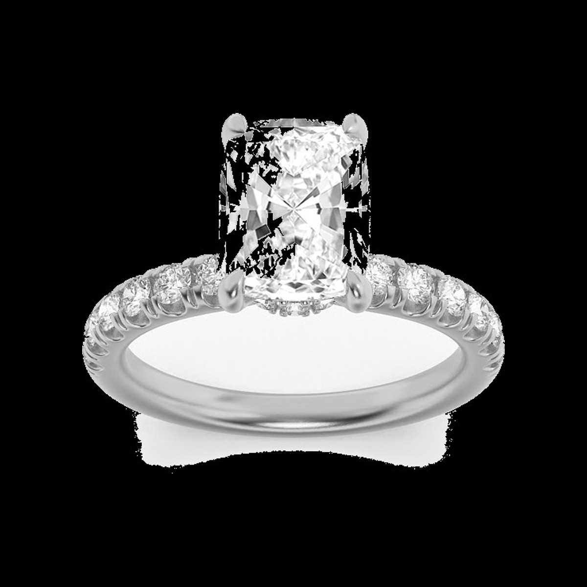 Cushion Halo Ring