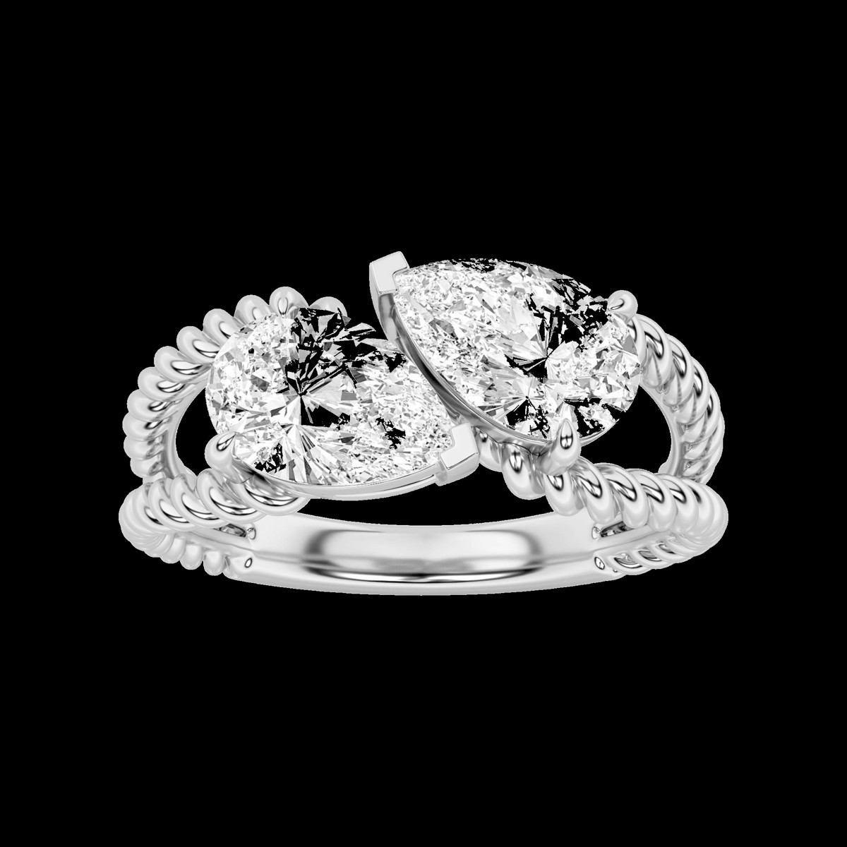 Pear Shape Solitaire Ring