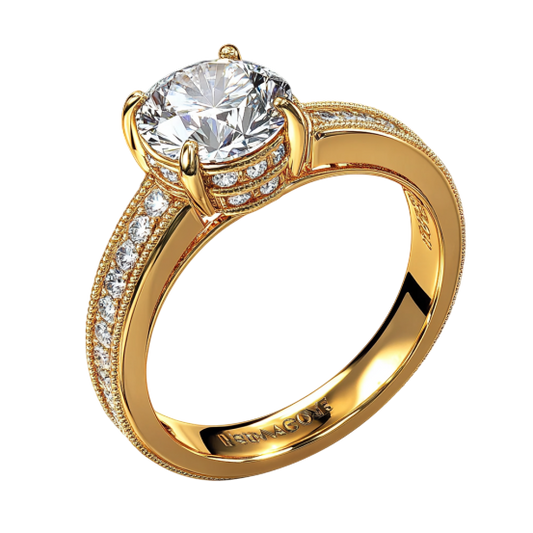 Halo Round Diamond Ring