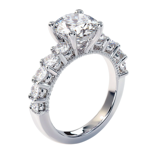 Elegant Engagement Cushion Diamond