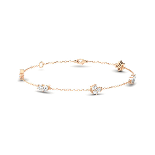 Dainty Multi Shape Cluster Bracelet