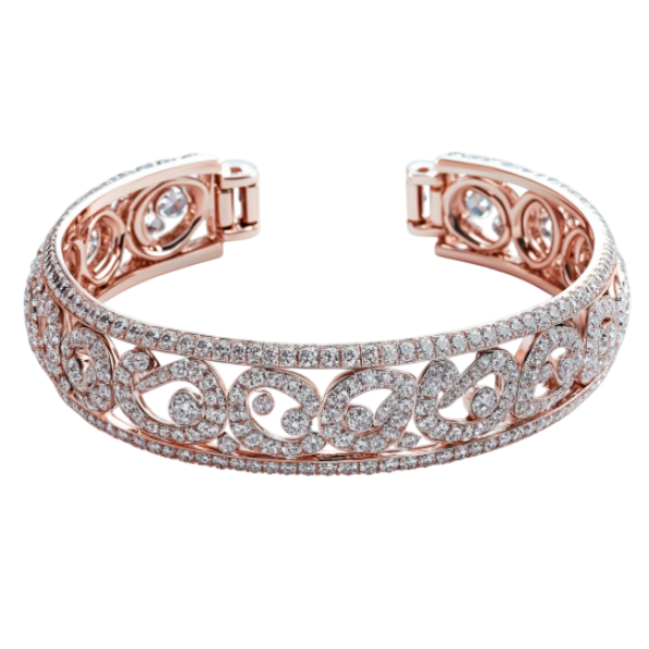 Bangle Round Diamond Bracelet