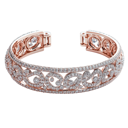 Bangle Round Diamond Bracelet