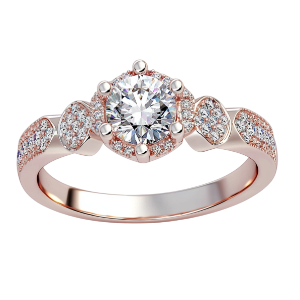 Fine Stone and Around Diamonds Ring