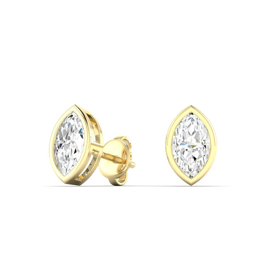 Marquise Bezel Studs