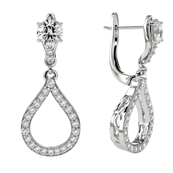 Drop Diamond Haging Earring