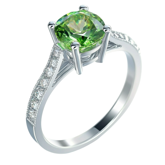 Green Cushion Diamond