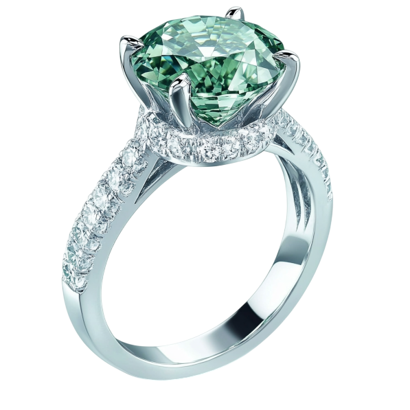 Green Emerald Grand Solitaire