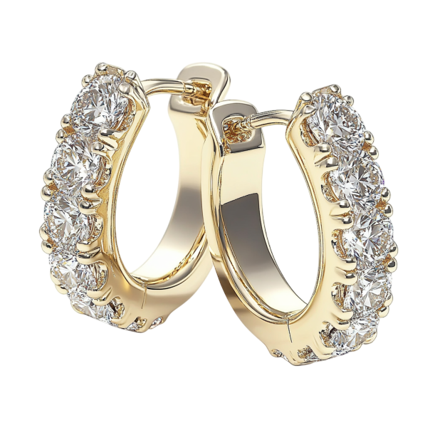 Grand Huggie Diamond Earring