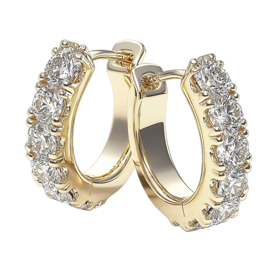 Grand Huggie Diamond Earring