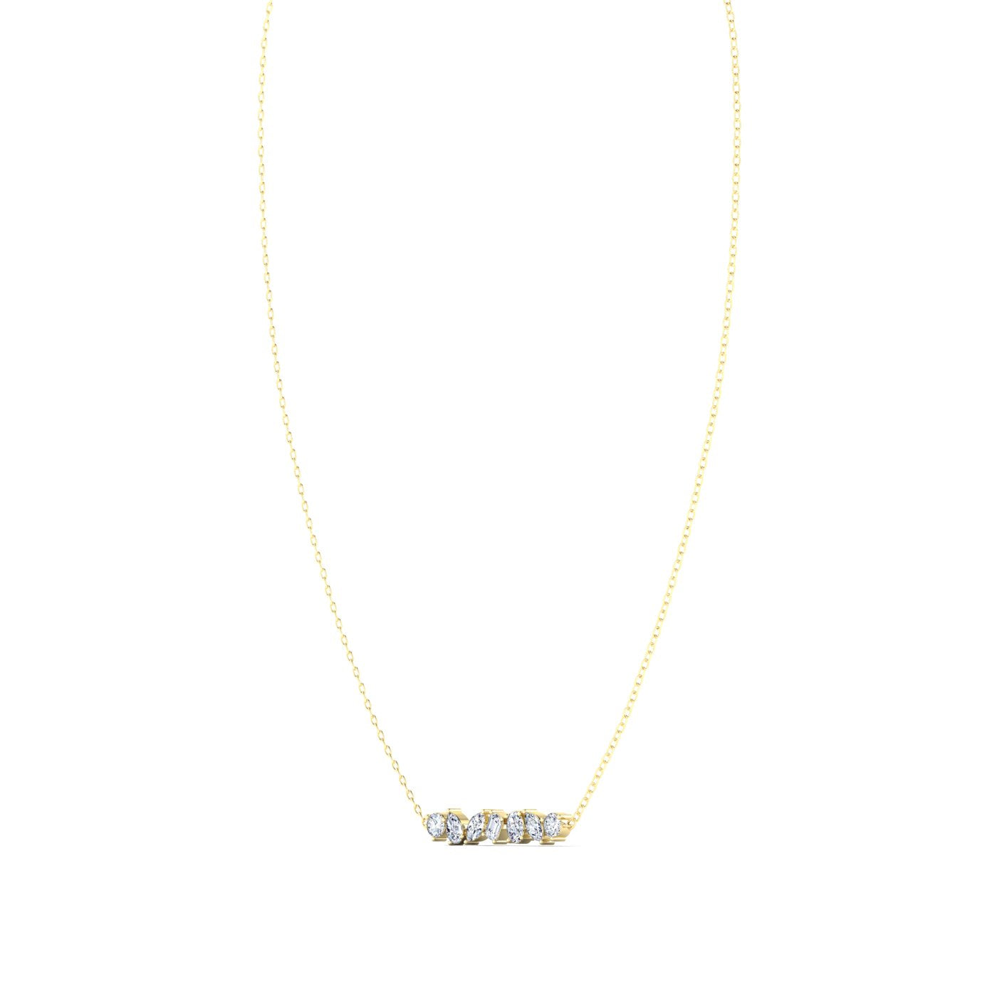 Multi Shape Bar Necklace