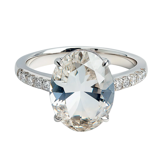 Oval Solitaire Ring