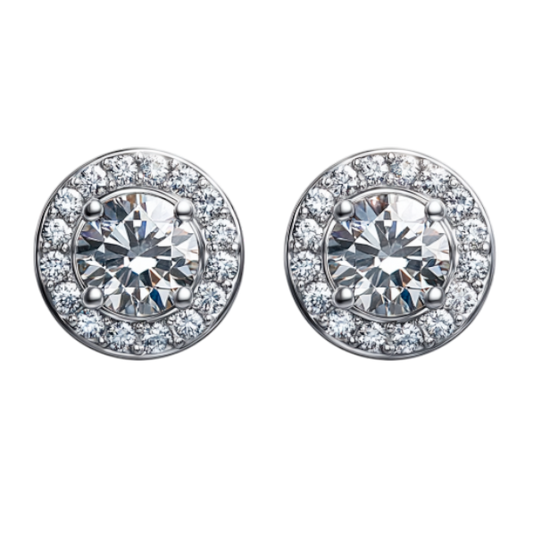 Round Pavel Halo Earring