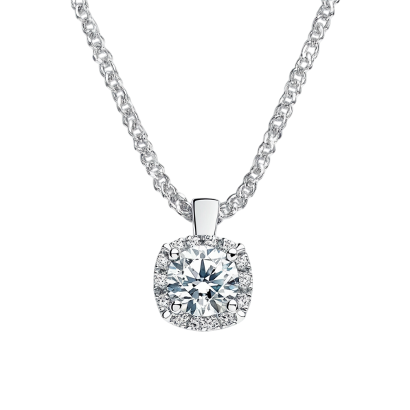 Round Solitaire Diamond Pendant