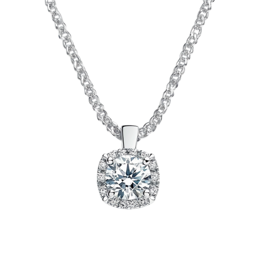 Round Solitaire Diamond Pendant