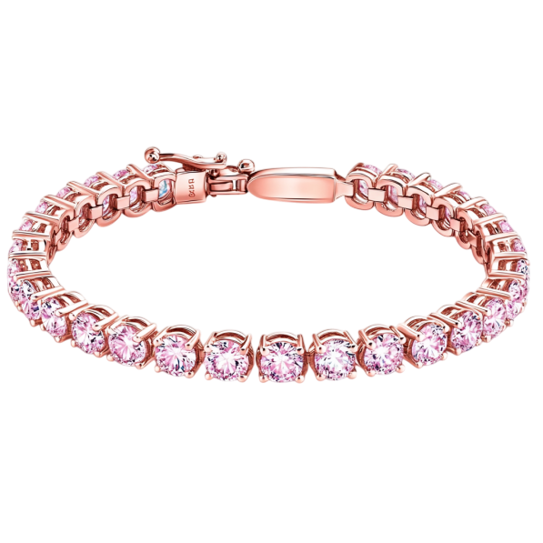 Tennis Rose Gold Diamond Bracelet