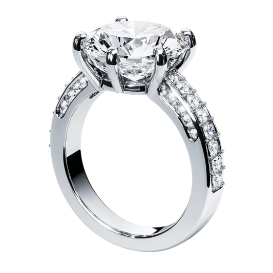 White Gold Round Solitaire Design